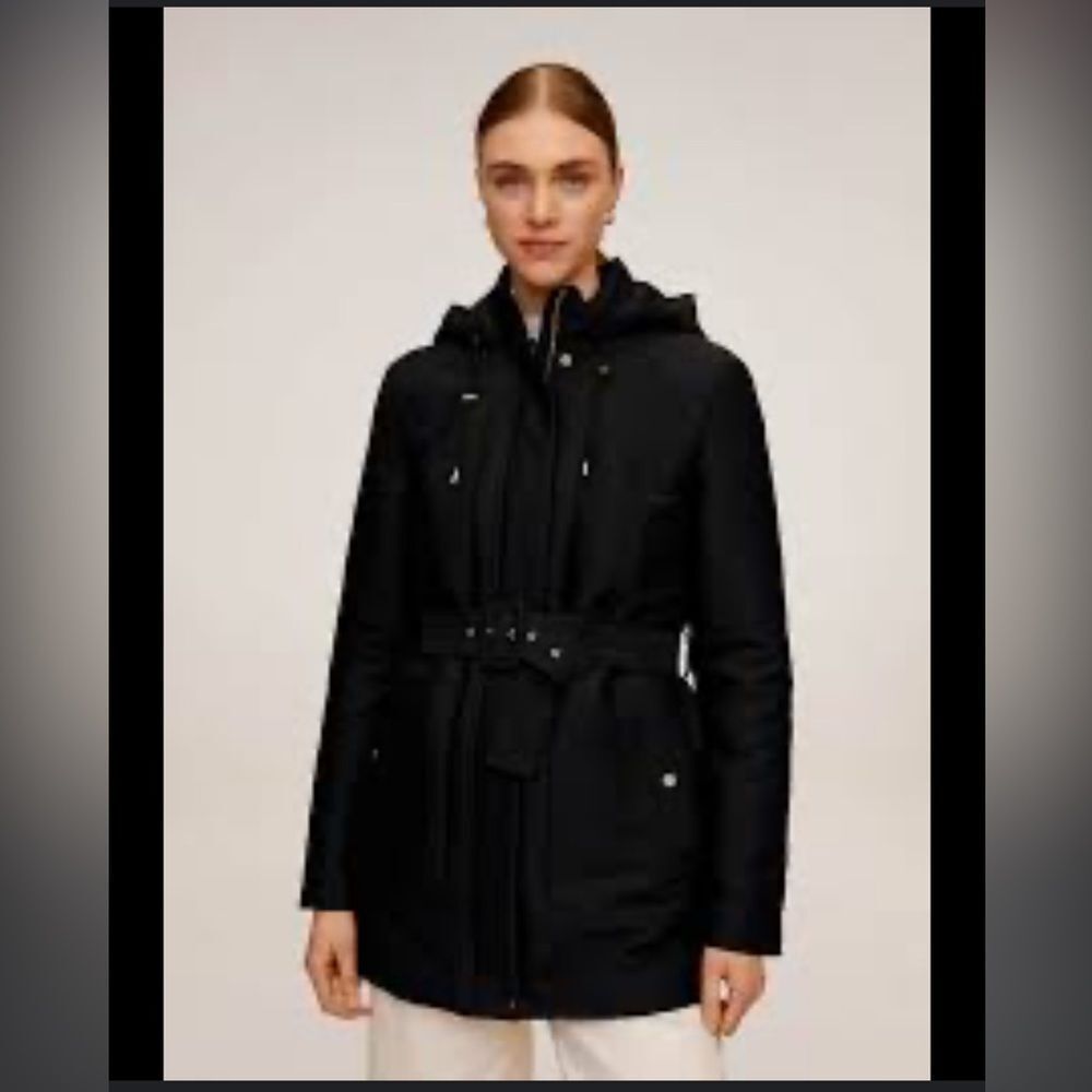 MNG by Mango Hooded Parka Jacket Sz XXS